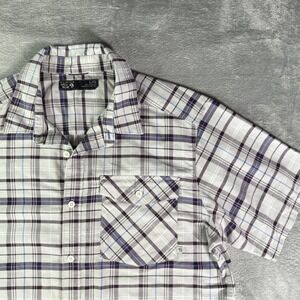 Mountain Hardwear Plaid Short Sleeve Button Up Mens Size Lrg Camp Shirt